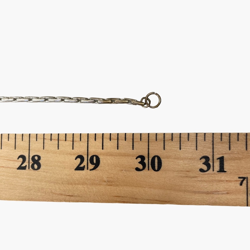 Eleven Silver Rectangle Box Chain 30 Inch - Picture 5 of 5